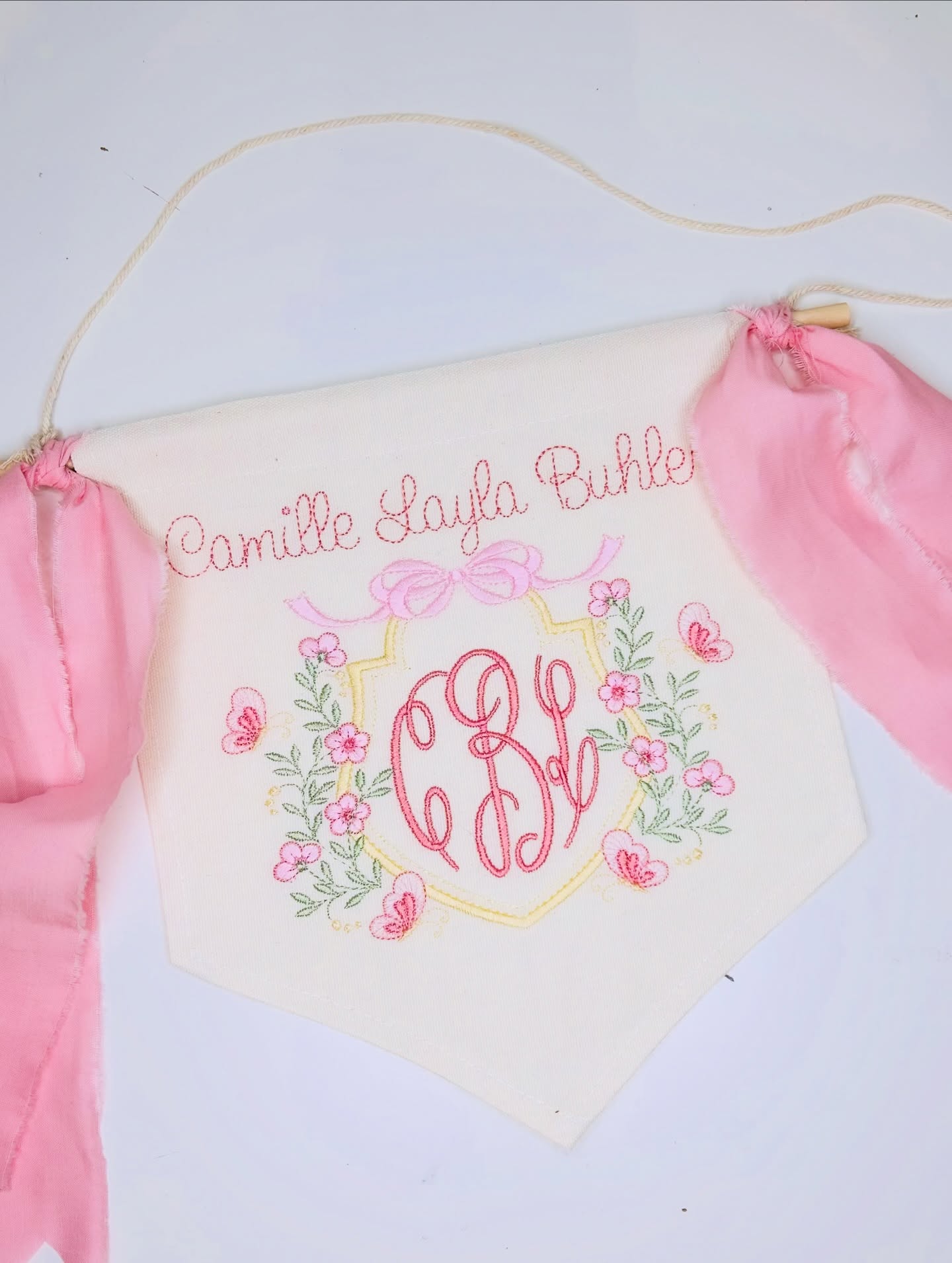 Monogram Crest Banner