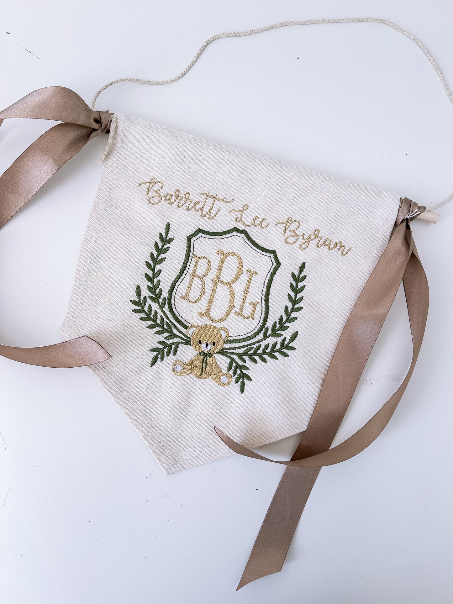 Monogram Crest Banner